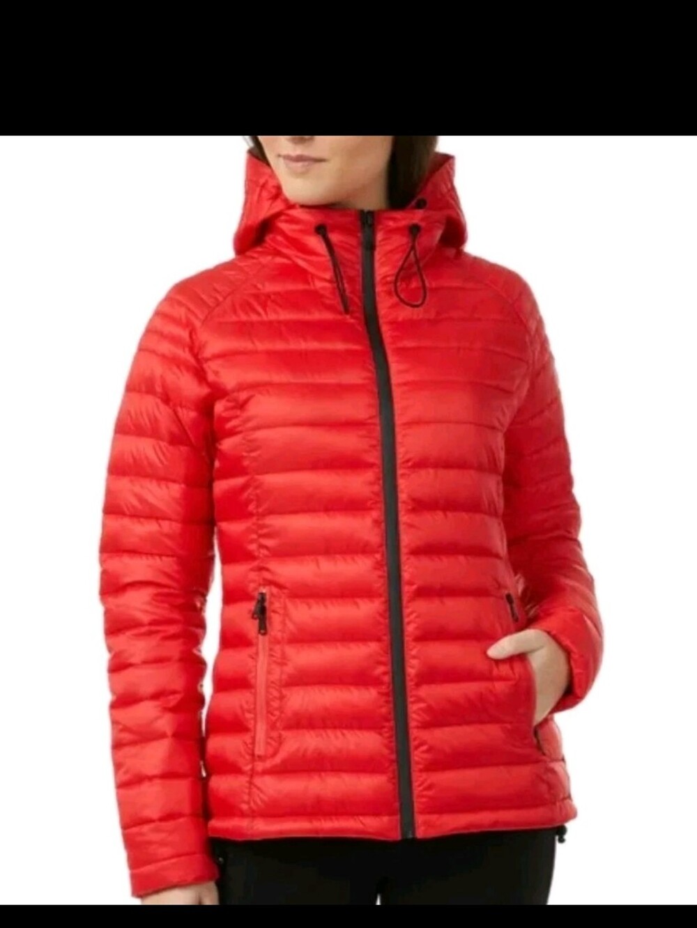 PAJAR Women's Red Packable Puffer Jacket with Hood